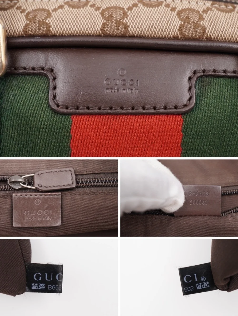 CH46 ❤️ GUCCI GG Monogram Web Briefcase